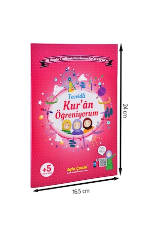 Orta Boy Renkli Çocuk Elif-Ba'Sı Pembe-1657