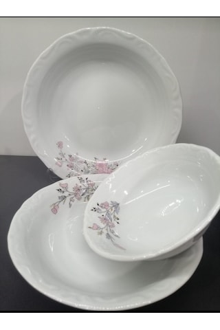 Porland Porselen Rüya 18 Parça 6 Kişilik Yemek Takımı