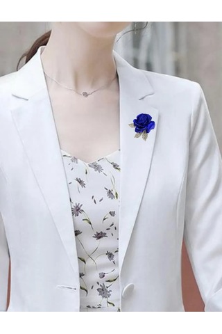 Especailly For You Broş "mavi Gül" 378986506 Kırmızı