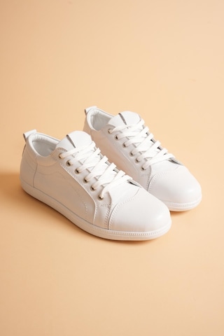Analin Shoes Kadın Hakiki Deri Casual Spor Ayakkabı Beyaz