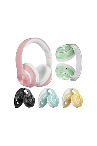 P68 Bluetooth 5.0 Mikofonlu SD Kart Girişli FM Radyolu Kulak Üstü Kulaklık