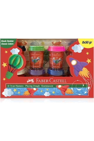 Faber-Castell Oyun Hamuru 50G X 8 Klasik R 2022