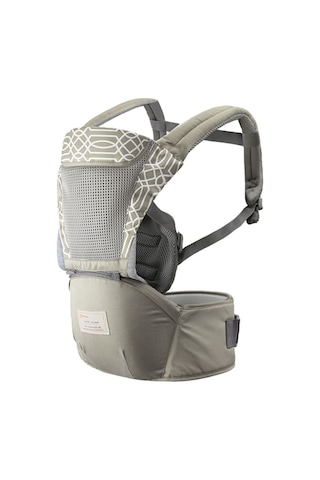Vkemall Ergonomik Bebek Taşıyıcı Bel Koltuğu - 360 Tüm Yönlü, Havlu Dokulu, 0-36 Ay, Kol Ağrısı Azaltıcı, Hafif Kahverengi 6625
