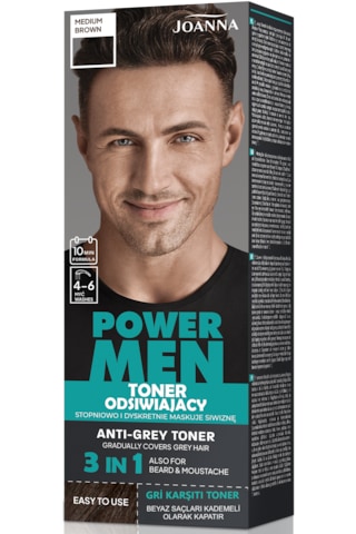 Power Men Anti-grey Toner 3ü1 Arada 03 Orta Kahverengi