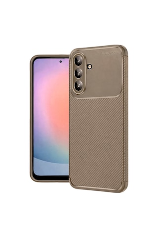 Adige Samsung Uyumlu Galaxy A57 Kılıf Negro Karbon Desen Silikon