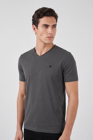 Buratti Pamuklu Regular Fit V Yaka T Shirt Erkek T Shirt 5902719 Antrasit