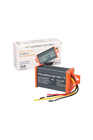Powermaster Pm-27380 24v Dc 12v Dc 10 Amper Oto Konvertör