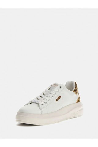 Guess Elbina10 Kadın Beyaz Altın Deri Sneaker Flfe10ele12-whıgo Beyaz Altın