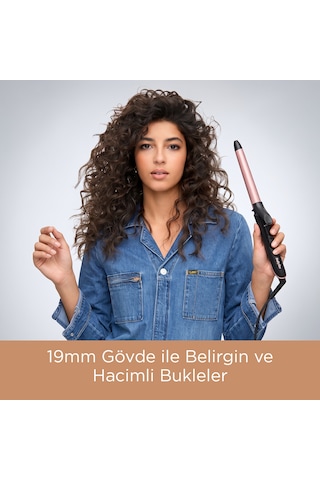 Babyliss C450E Rose Quartz 19 MM Tong Saç Maşası