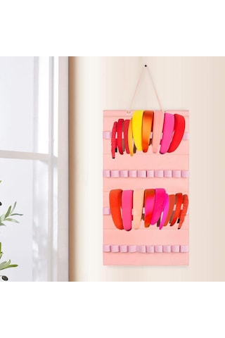Suntek Kafa Bandı Organizatör Asma Duvar Dolap Kapısı Pembe Pembe