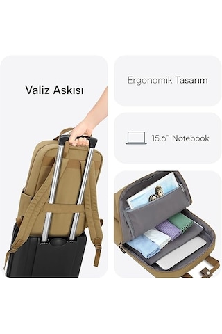 Mack Mce-1523 15.6 Nova Eco Notebook Sırt Çantası Camel Ununamck0026 Renkli