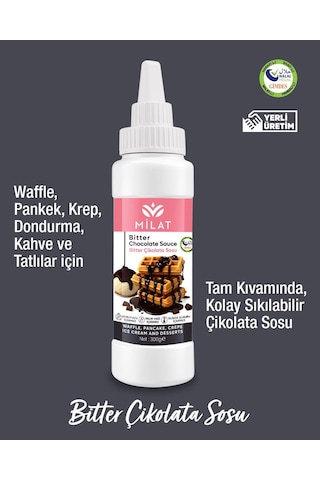 Bitter Tatlı Sos 300 G - Waffle & Krep & Pankek & Tatlı & Dondurma Sosu