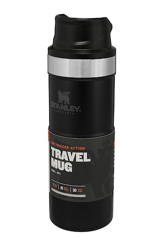Stanley Klasik Trigger-Action Seyahat Bardağı 0.47Lt. Siyah