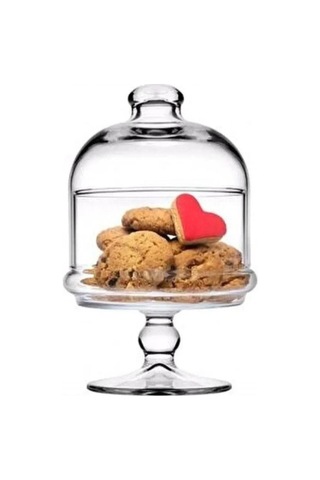 Fermato Ayaklı & Kapaklı Mini Sunumluk 220 Cc Şeffaf