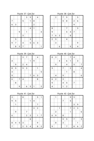 Çok Zor Sudoku Kitap Seti 1000 Sudoku 2 Kitap