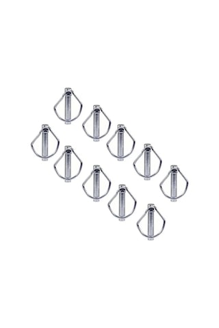 Kaliteli Çelik Traktör Pimi - 10 Mm, 10 Adet