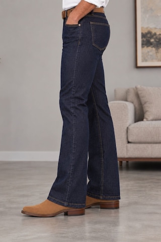 Cedy Denim Cedy Denım Premium Seri: Erkek Retro Flare Bootcut Jean - Geniş Paça Taşlanmış Denim Pantolon C370 Lacivert