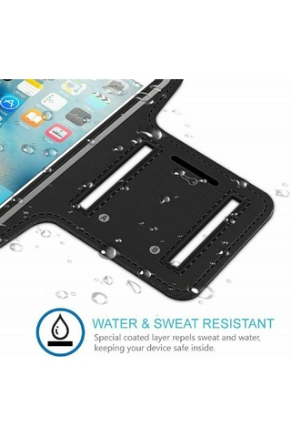 Arabulalaca Apple Uyumlu iPhone 16e Telefon Kol Bandı Spor Yürüyüş Için Telefon Kılıfı Siyah