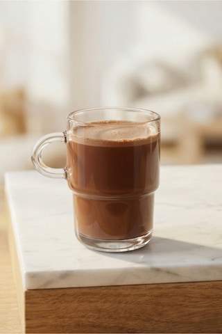 Lav Cozy Cam Kupa 6 Kişilik 350 ml Kulplu (Kahve/Çay Bardağı)