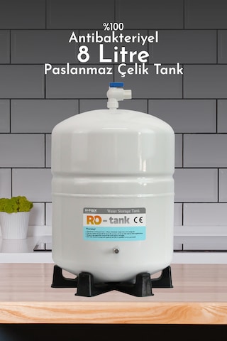 Su Arıtma Cihazı Su Tankı 2.2 Galon 8 Lt Tank Vanası Dahil