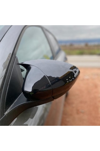 Fiat Egea Batman Ayna Kapağı, ABS Plastik, Parlak Siyah