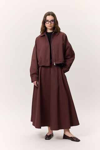 Premıum Geniş Etek Bordo Bordo