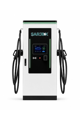 Şarjex 60 Kw Çift Kablolu Dc Elektrikli Araç Hızlı Şarj İstasyonu