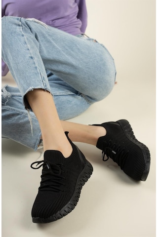 Nesil Shoes Dvm 500 Siyah Triko Kadın Sneakers-siyah Siyah