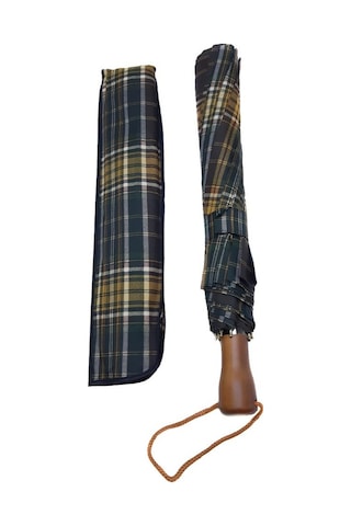 Baginn Snotline-april Kadın Şemsiye Otomatik Açılır 10telli Kapalı Boyut 40 CM 95 CM Çap Vizon Ekose 001