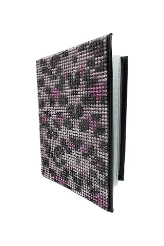 Oasis Life Pembe Taşlı Leopar Desenli Ruhsat Kılıf Kabı