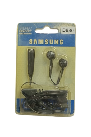 Samsung Tuşlu Telefon Kulaklığı D880 1205 1205y Modellerine Uyumlu Mikrofonlu Kulaklık 35mm Kulaklık