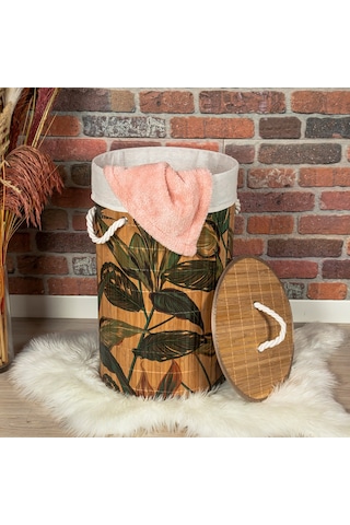 Naturalove Bambu Çamaşır Sepeti Desenli Diğer