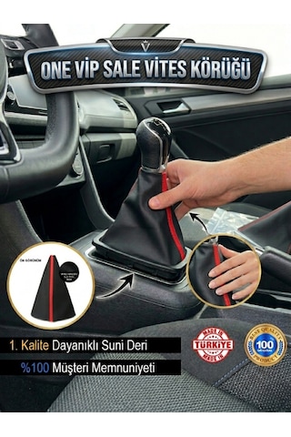 One Vıp Salecitroen Berlingo Siyah Deri Özel Yeni Tasarım Kırmızı Şerit Vites Körüğü Model:vipsale-vites1850 Renkli