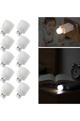 Usb Mini Top Led 10 Lu Aydınlatma Seti Sıcak Renkli Gece Lambası, Enerji Tasarruflu Mikro Led Işıklar Çok Renkli