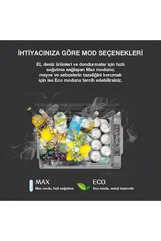 Coolist Clk65w 12/24volt 220volt 65 Litre Çift Bölmeli Tekerlekli Outdoor Kompresörlü Oto Buzdolabı/dondurucu