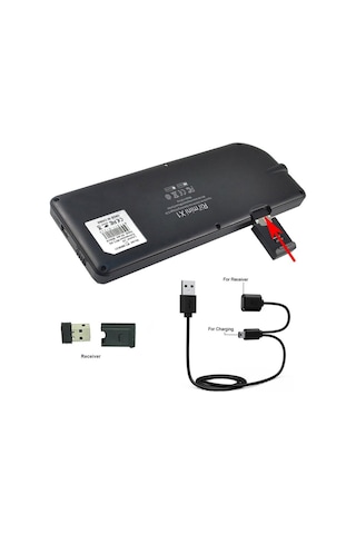 Hallow Rii Mini X1 2.4 GHz Kablosuz Klavye Fare Touchpad