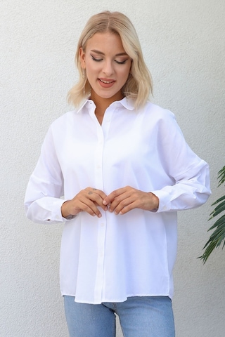 Nurneva Basic Model Gömlek Beyaz-beyaz Beyaz