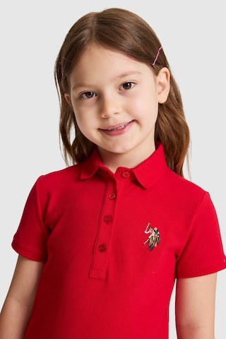 U.S. Polo Assn. Kız Çocuk Kırmızı Elbise Örme 50325597-vr171 Basıc Kırmızı
