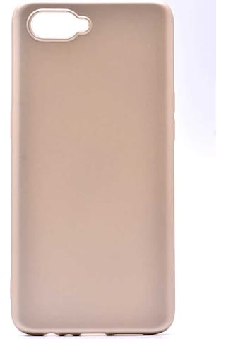 Noktaks - Oppo Rx17 Neo Uyumlu - Kılıf Mat Soft Esnek Premier Silikon Kapak - T7170 - Gold Gold