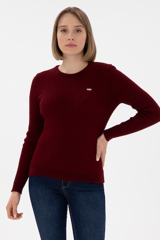 U.s. Polo Assn. Kadın Bordo Kazak /triko 50312922-vr014 Bordo