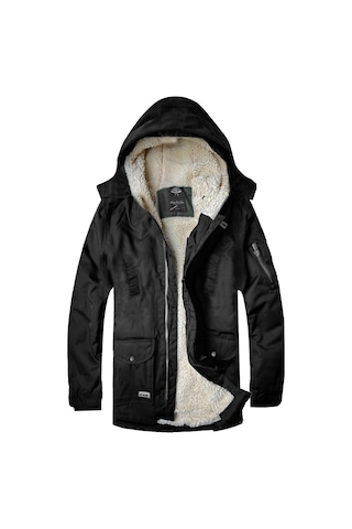 Alaska The Last Frontier Alaska Slim Fit Soğuğa Ve Suya Dayanıklı Oxford Kumaş Kapüşonlu Kısa Parka Kaban --siyah-- Siyah