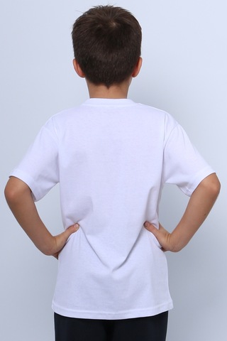 Hçm Çocuk Atatürk Ayyıldız Baskılı Tshirt Kısa Kollu A62 Beyaz