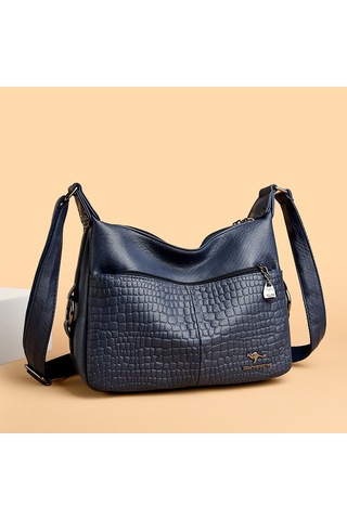 Kadın Çantası Haberci Çantası Yeni Taş Desen Küçük Kare Çanta Yüksek Kaliteli Basit Şık Omuz Haberci Çantası Taş Desen Yeşil Ana Resim Rengi Diğer