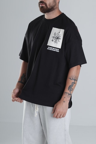 Cocopelli Halı Desenli Siyah Tasarım T-shirt Coc1493 Siyah