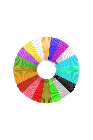 Filament 3d Kalem İçin 25 Renk 1 Metre