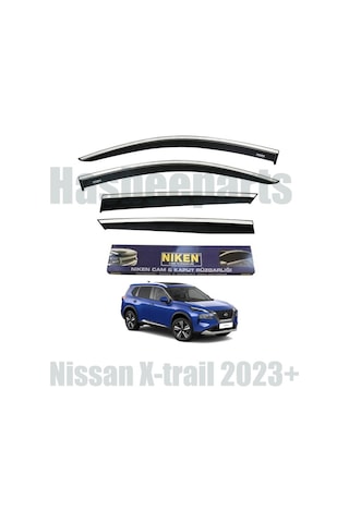 Nissan Xtrail Kromlu Cam Rüzgarlığı Niken 2023+ Sonrası Uyumlu