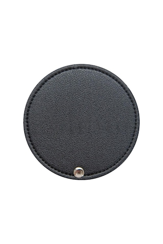 Ultra İnce Makyaj Aynası Yuvarlak Cep Aynası Yeni Kozmetik Ayna Siyah