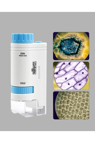 Led Işıklı Mikroskop 80x 200x Büyütme Xuczzzçocukmikroskobu-1