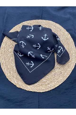 Herşey Nota Çapa Denizci Fular Bandana