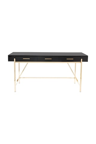 Mandy Gold Metal Siyah Çalışma Masası